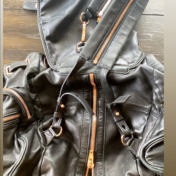 Alexander Wang Black Backpack with Rose Gold Accents - Picture 6 of 11